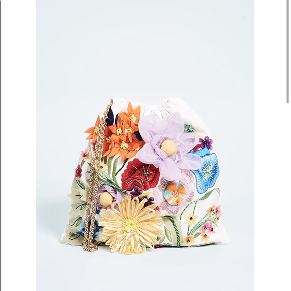 Alice + Olivia Handbags - alice + olivia Odessa Embroidered Floral Pouch